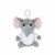 Llavero de elefante de peluche Gunnin - Blanco