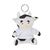 Llavero de vaca de peluche Goose - Blanco