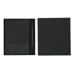 Set de bloc de notas y bolígrafo de materiales reciclados Holland