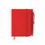 Bloc de notas con tapas rígidas en PU Glaze - Rojo