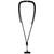 Lanyard ajustable reciclado para smartphone Vega - Negro