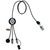 Cable de carga de reloj inteligente 7 en 1 SCX.DESIGN - Negro