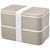 Fiambrera de doble capa de 700+700 ml Miyo pop - Arena