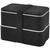 Fiambrera de doble capa de 700+700 ml Miyo pop - Negro