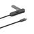 Cable Aluvia RCS 65W PD con soporte ajustable para teléfono - Negro