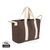 Bolsa de playa de lona reciclada BEAU AWARE™ - Marrón