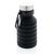 Botella de silicona corporativa plegable 550 ml Palte - Negro