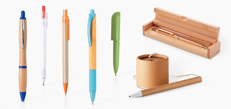 Bolígrafos ecológicos personalizados